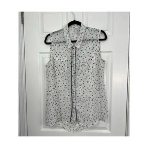 XHILARATION WOMEN'S SLEEVELESS FRONT BUTTON BLOUSE SIZE XL